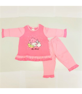 My Melody Baby Girl Pajamas Pink 0-24Month