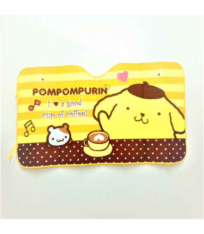 Pompompurin Front Sunshade: Coffee