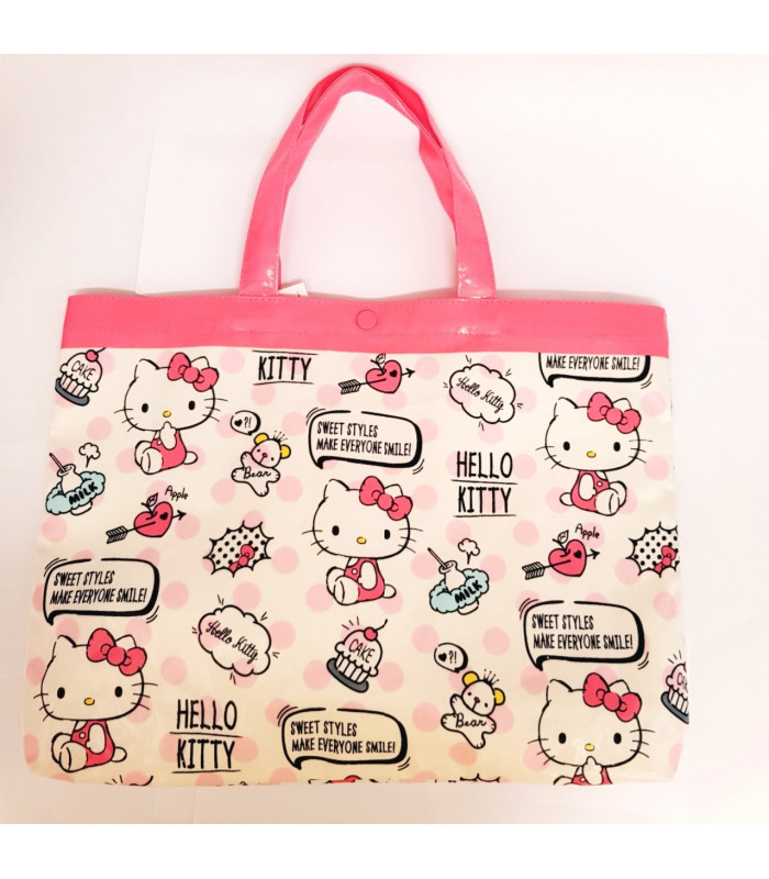 Hello Kitty Laminated Tote Bag: Word