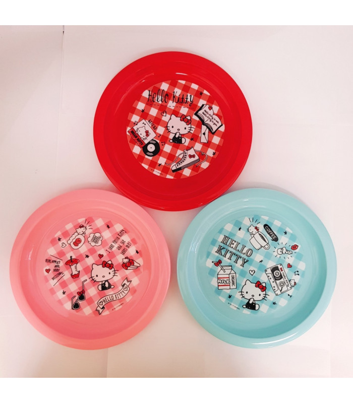 Hello Kitty Plastic Plate Set :