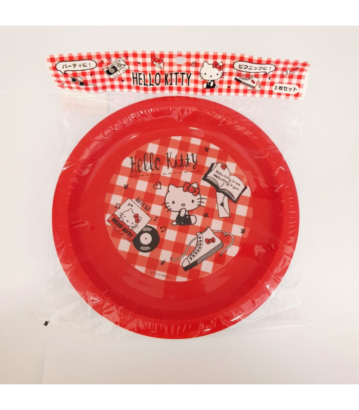 Hello Kitty Plastic Plate Set :