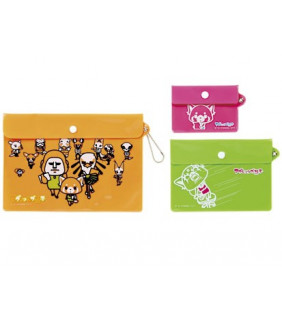 Aggretsuko 3-Piece Vinyl Pouch Case Set: