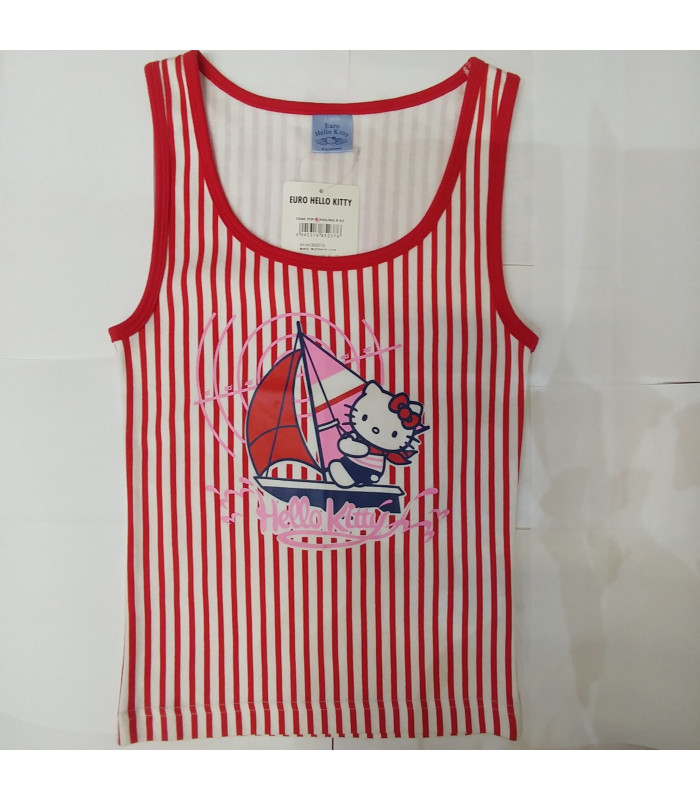 Hello Kitty Tank Top Sailing Red L