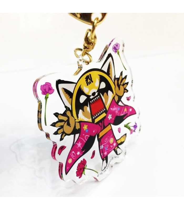 Aggretsuko Key Chain: Flowers