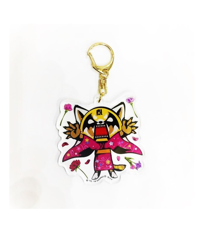 Aggretsuko Key Chain: Flowers