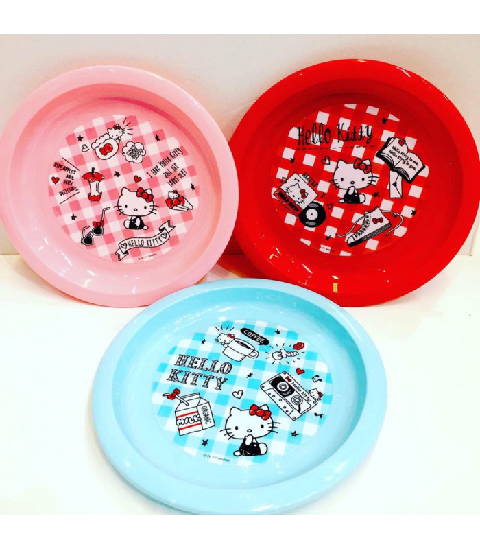 Hello Kitty Plastic Plate Set :