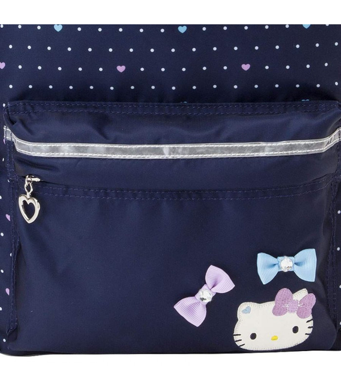 Hello Kitty Backpack: Medium Navy Dot