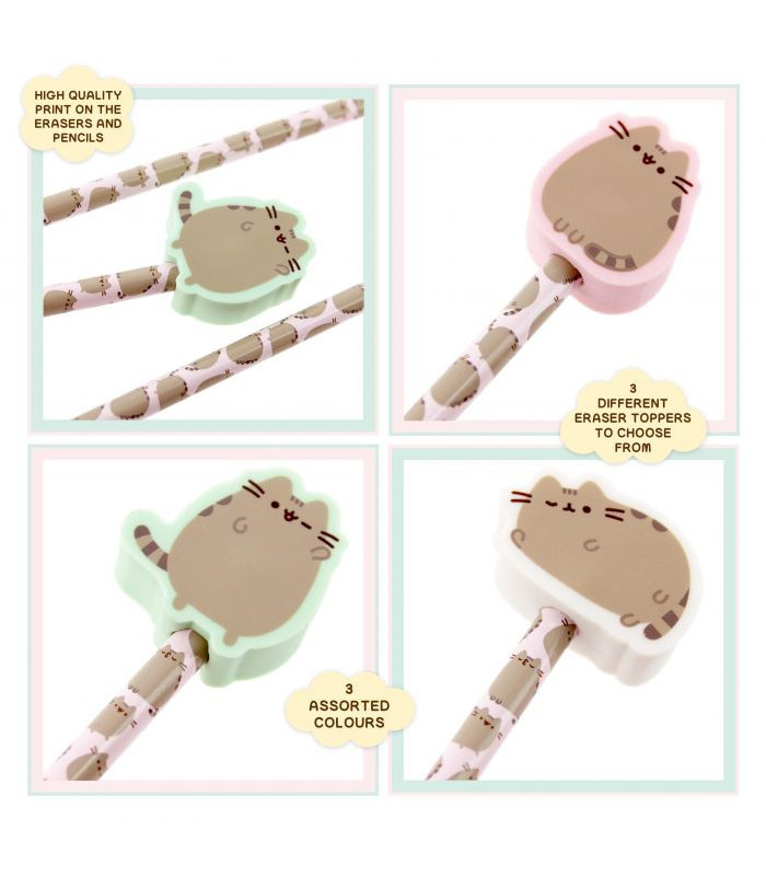 Pusheen Sweet Dreams Pencils With Eraser Toppers