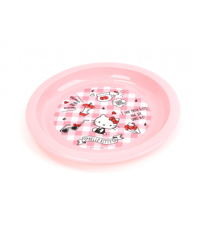 Hello Kitty Plastic Plate Set :