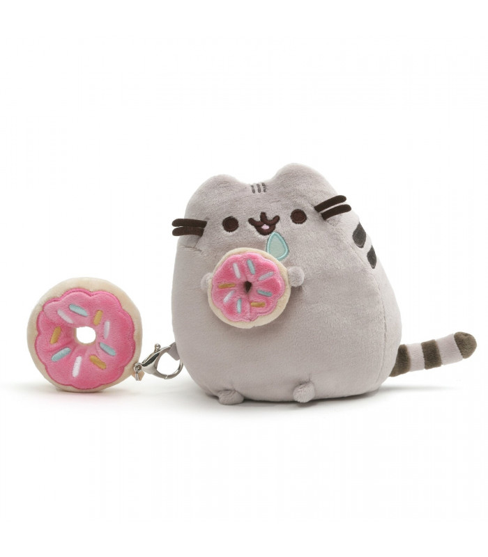 Pusheen With Donut Gift Set - Plush & Keychain