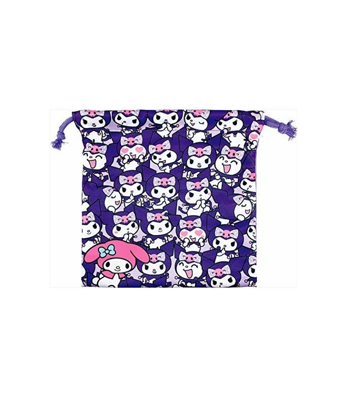Kuromi Drawstring Bag Purple