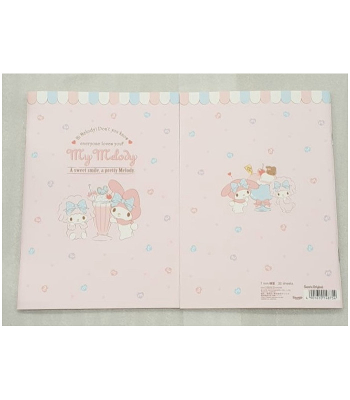 My Melody A5 Notebook Ruled: