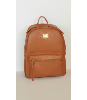 Hello Kitty Mini Backpack: Brown-Ltr