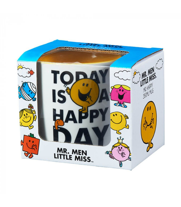 MR MEN LITTLE MISS MUG: MR. HAPPY