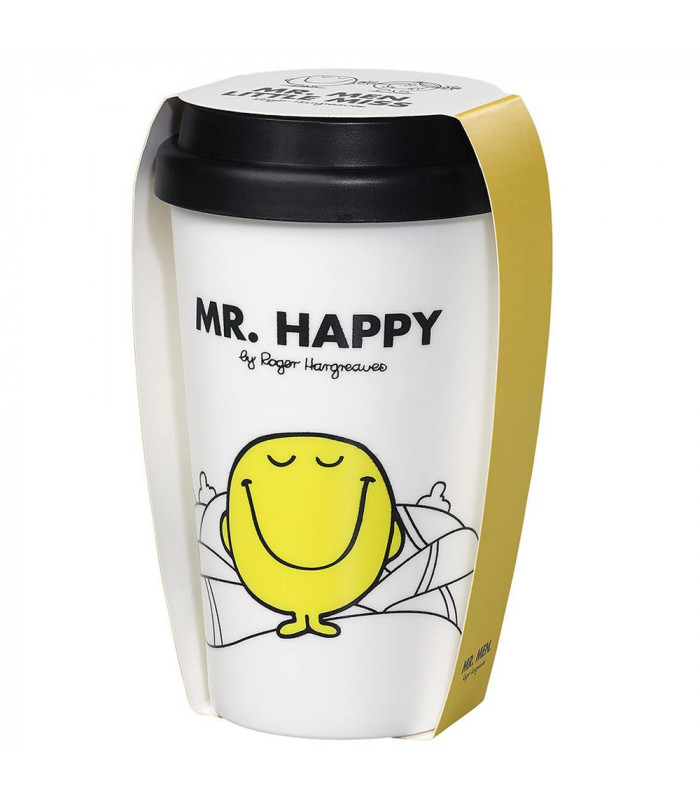 Mr Men Little Miss Travel Mug: Mr Happy