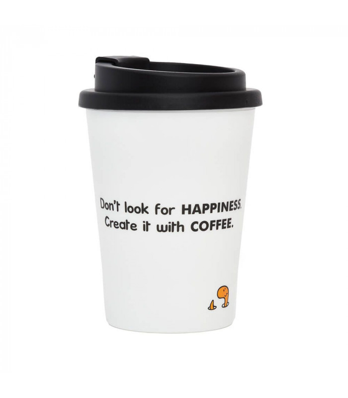 MR MEN LITTLE MISS TRAVEL MUG: MR HAPPY MR