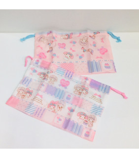 My Melody 2Pcs Lunch Dstring Bag: