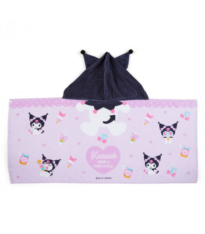 Kuromi Hooded Towel: