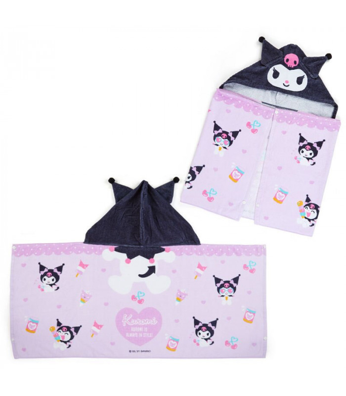 Kuromi Hooded Towel: