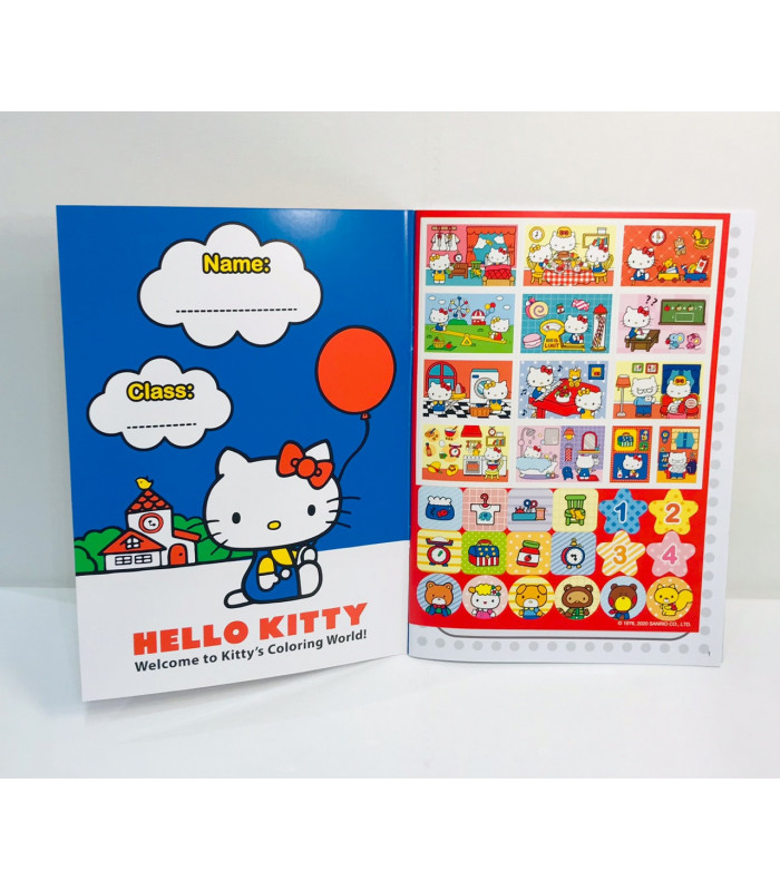 Hello Kitty Coloring Book With Stickers L