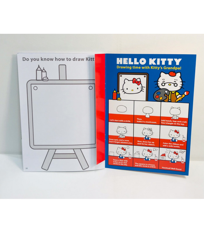 Hello Kitty Coloring Book With Stickers L