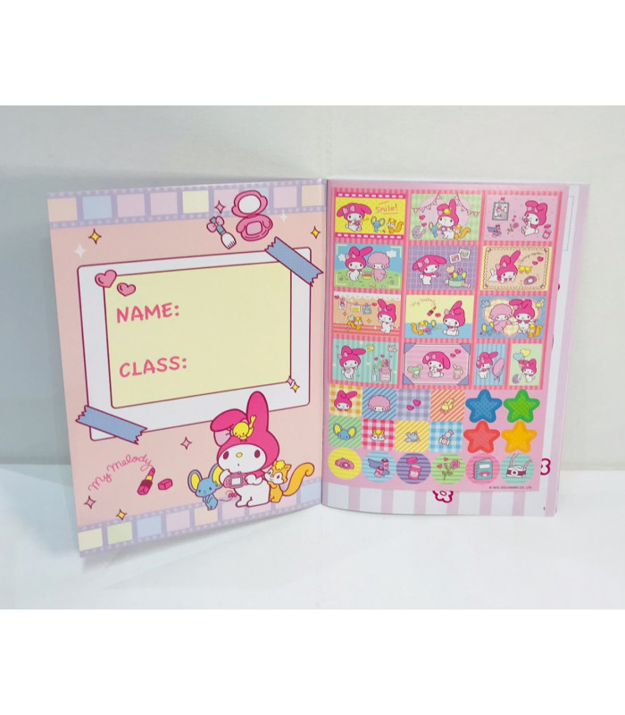 My Melody Coloring Book With Stickers L