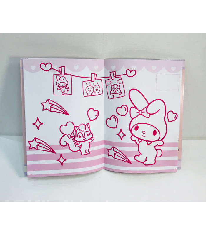 My Melody Coloring Book With Stickers L