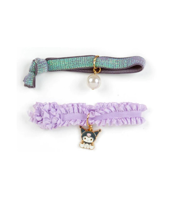 Kuromi Hair Tie Set in Case: