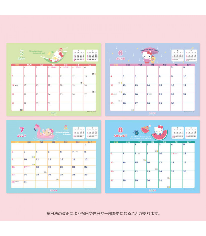 Hello Kitty Desk Calendar: 2023