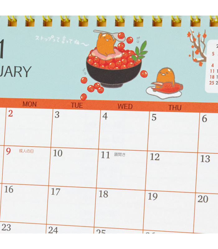 Gudetama Desk Calendar 2023