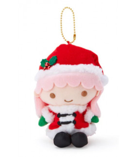 Little Twin Stars Key Chain with Mascot: Christmas Lala