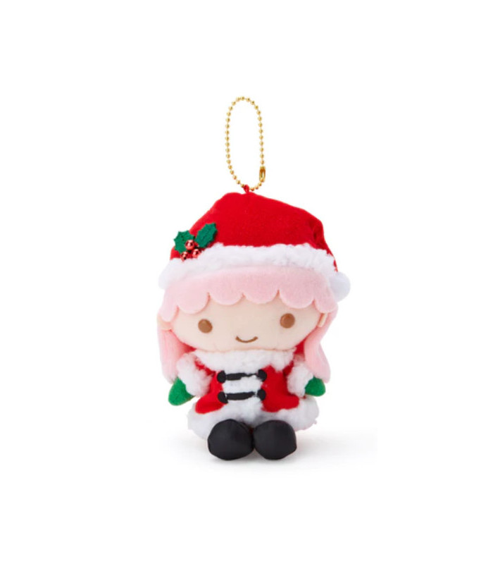 Little Twin Stars Key Chain with Mascot: Christmas Lala