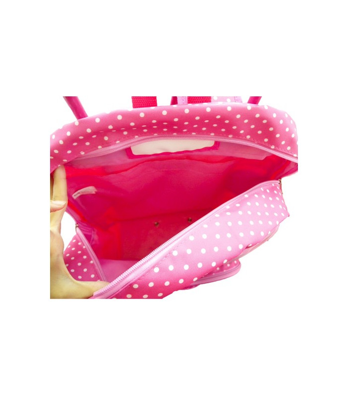 Hello Kitty Rolling Backpack Pink Ribbon