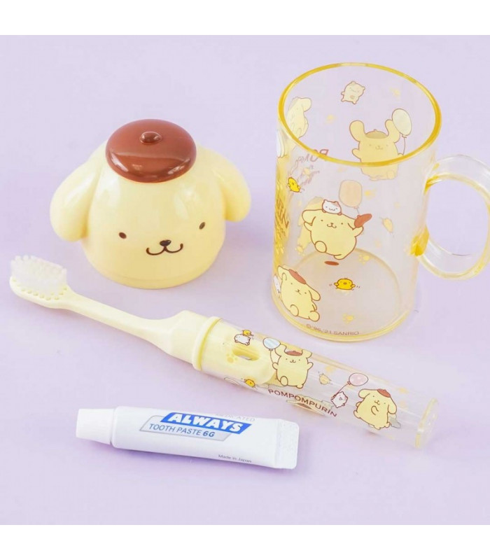 Pompompurin Travel Toothbrush Set: