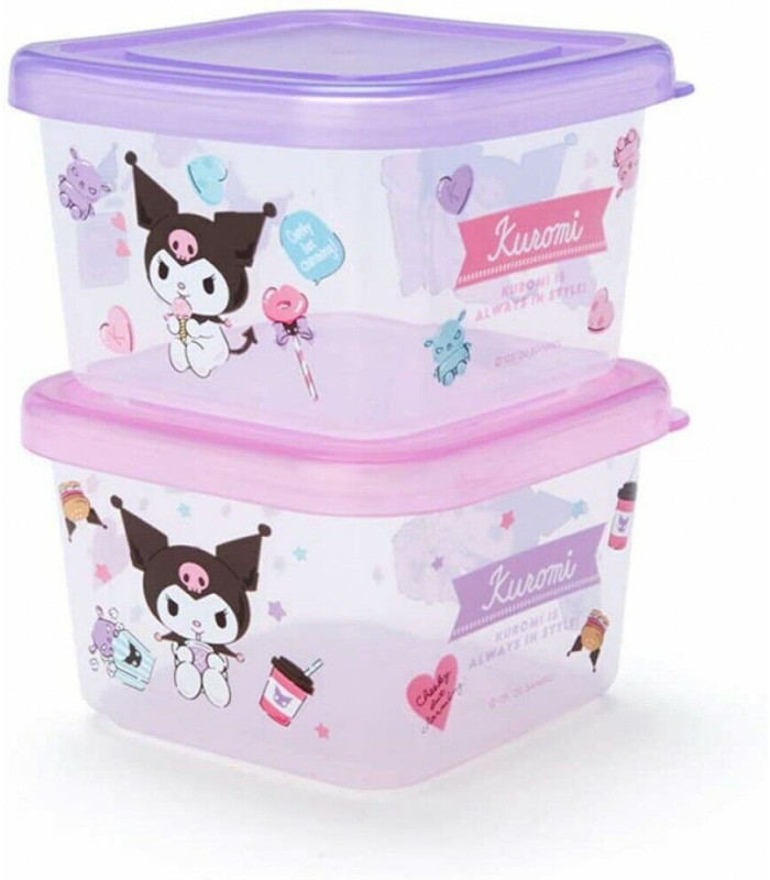 Kuromi 2Pcs Mini Lunch Case: