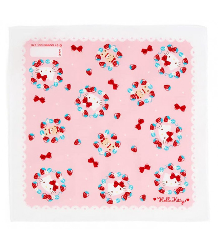 Hello Kitty Handkerchief: Strawberry