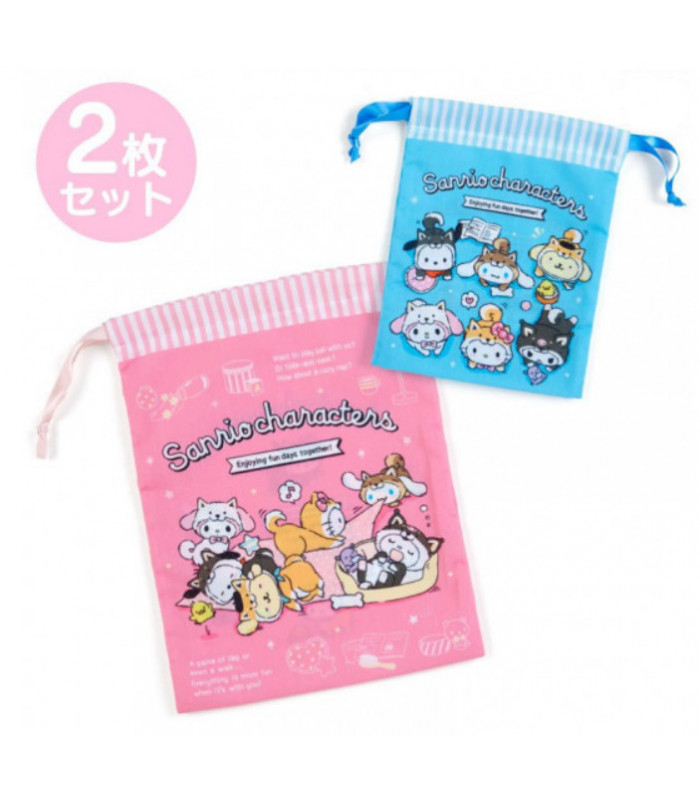 Assorted Characters D-String Bag Set: Shiba