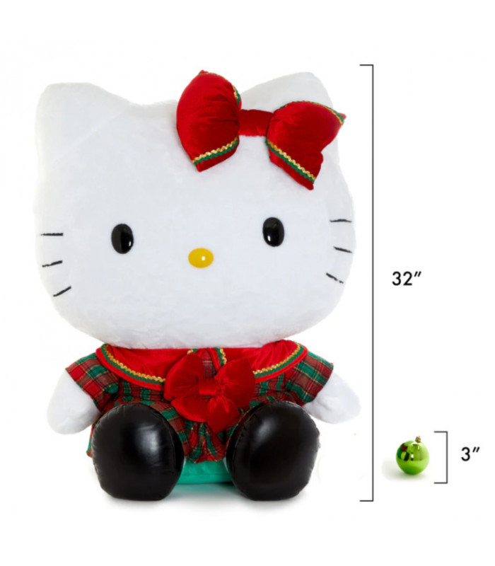 Hello Kitty 32 in Plush Check Dress