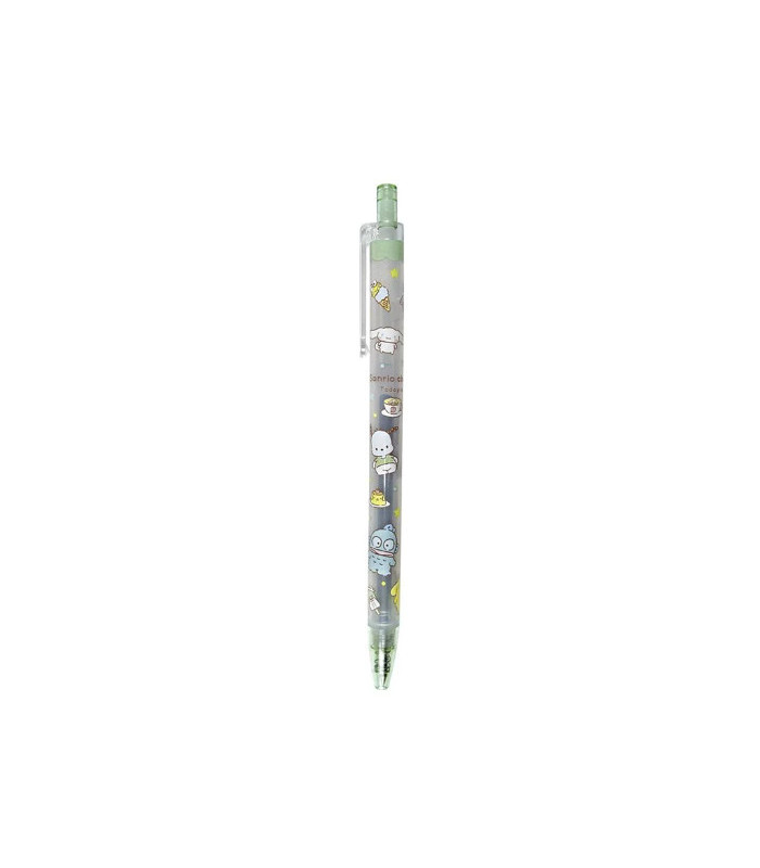 Assorted Characters Knock Type Gel Pen Green