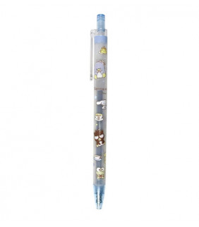 Assorted Characters Knock Type Gel Pen Blue