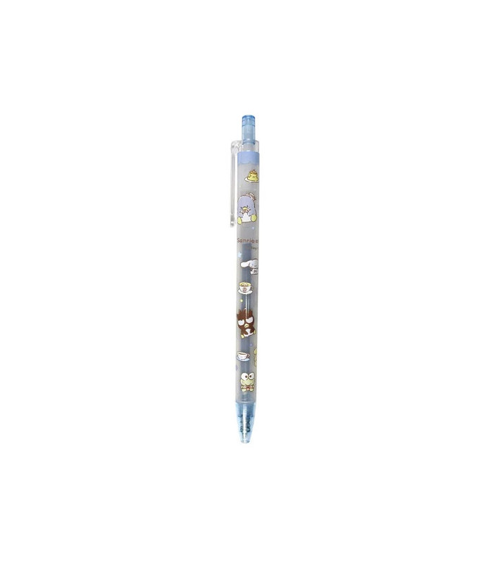 Assorted Characters Knock Type Gel Pen Blue