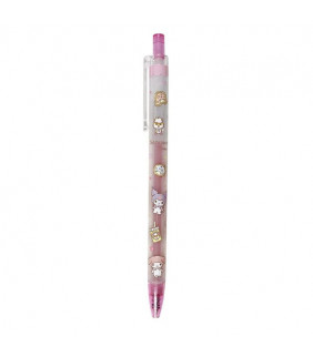 Assorted Characters Knock Type Gel Pen Pink