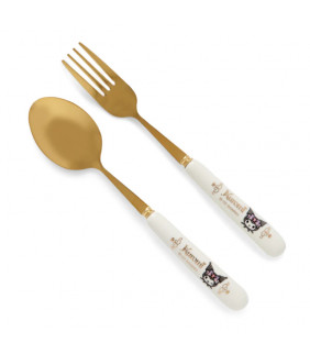 Kuromi Spoon & Fork Set