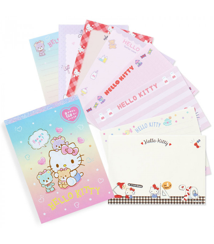 Hello Kitty Memo Pad: 8-Design