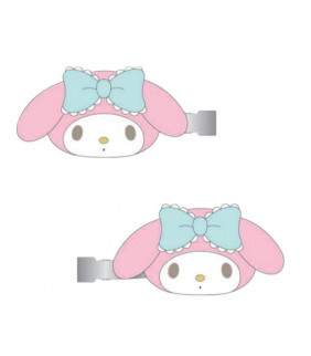 My Melody Bangs Clips : Blue Bow Face