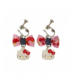 Hello Kitty Earrings: Denim