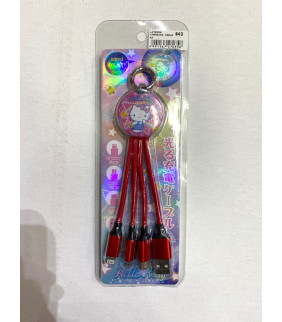 Hello Kitty 3-In-1 (Type-C / Lightning / Micro) Usb Charging Cable with Light