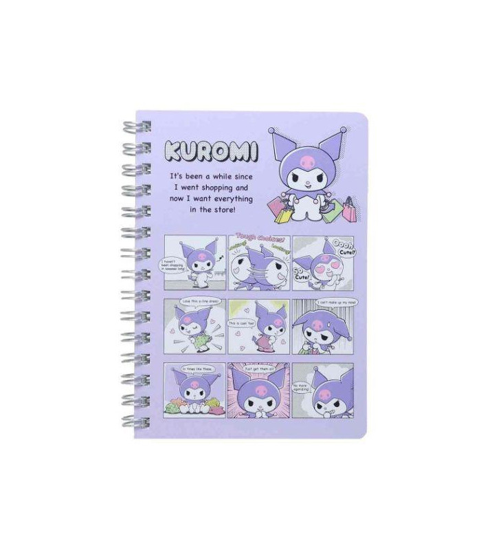Sanrio Characters Twin Spiral Notebook Set Kuromi