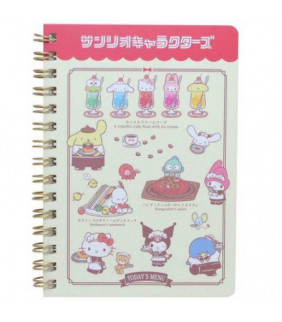 Assorted Characters A6 Spiral Notebook