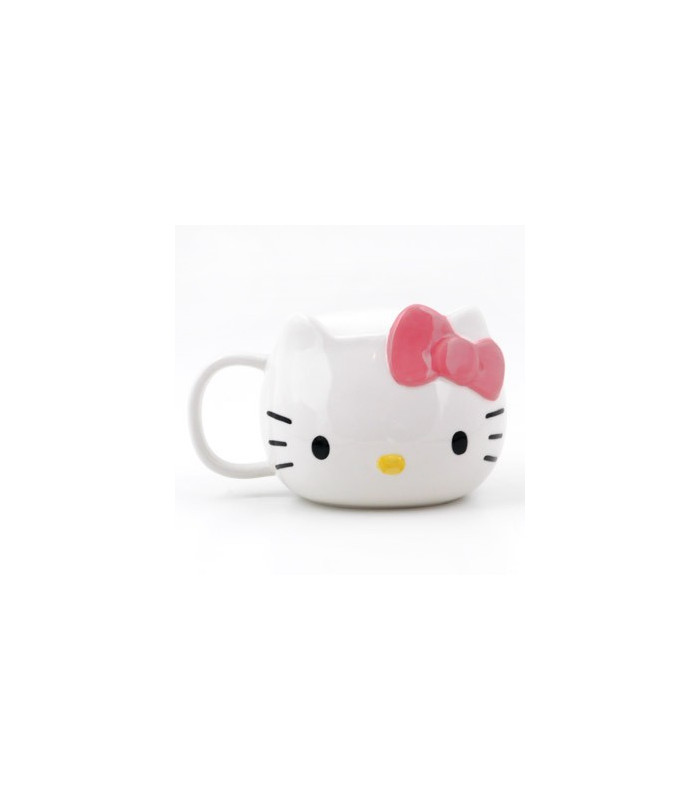 Hello Kitty D-Cut Head Mug W Lid
